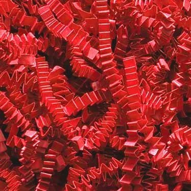 Red Crinkle Cut Paper