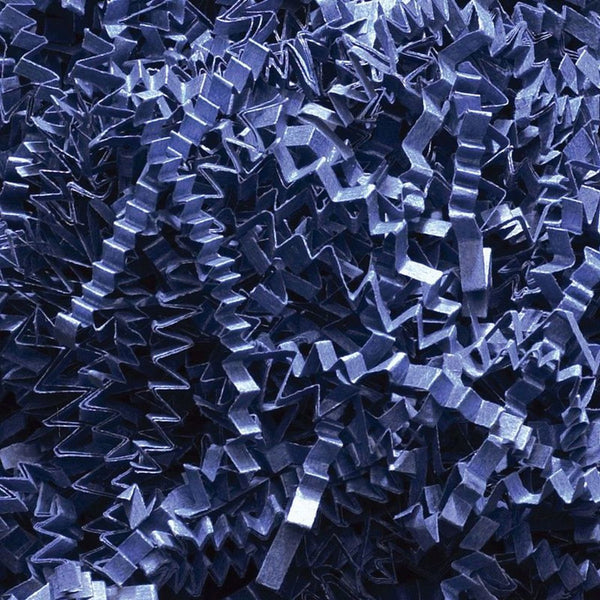 Navy Blue Crinkle Cut Paper