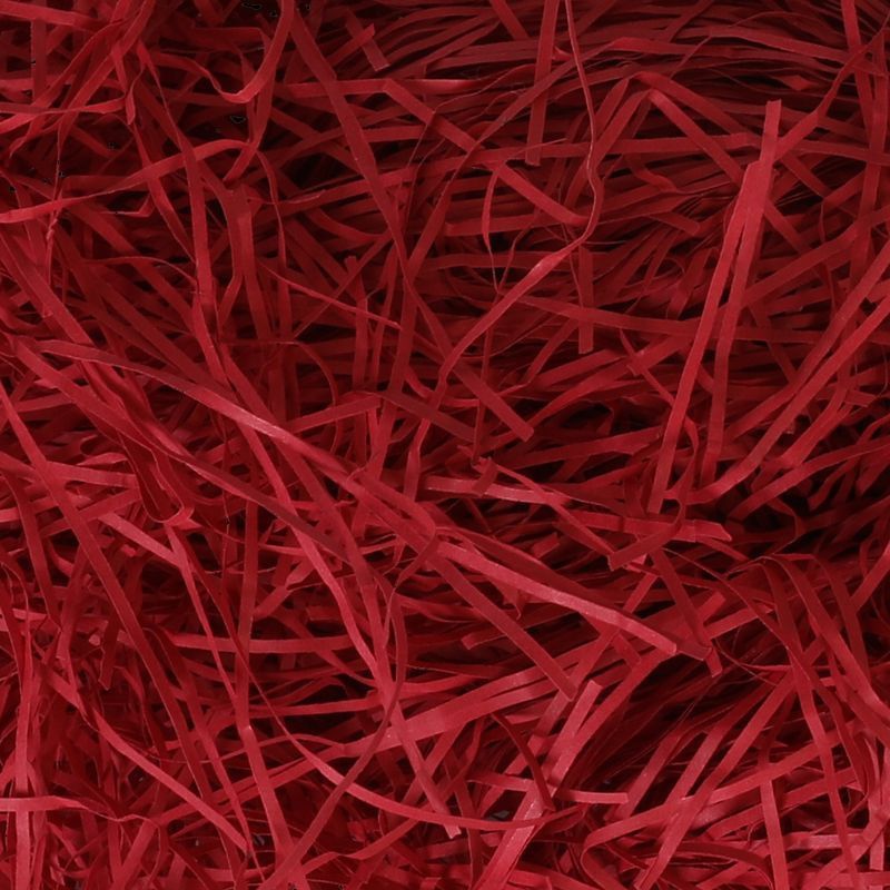 Deep Red Fine Shredded Paper